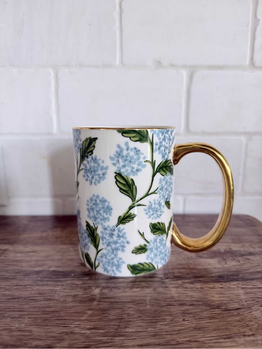 Rifle Paper Co. Hydrangea Porcelain Mug 16oz